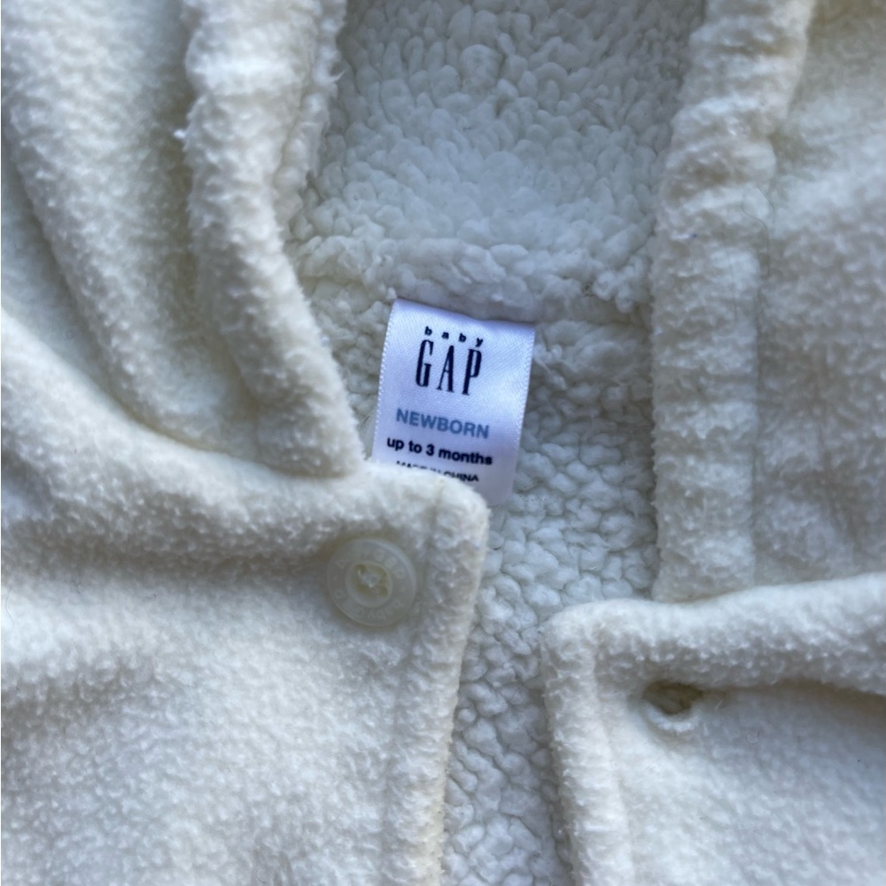 Baby Gap cream-colored warm winter outfit